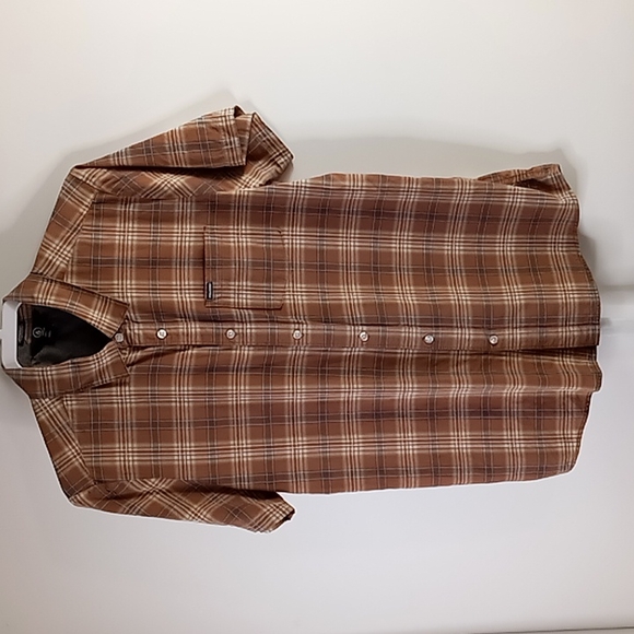 Volcom Modern Fit Button Up Plaid Shirt Men's Size L - Picture 5 of 14